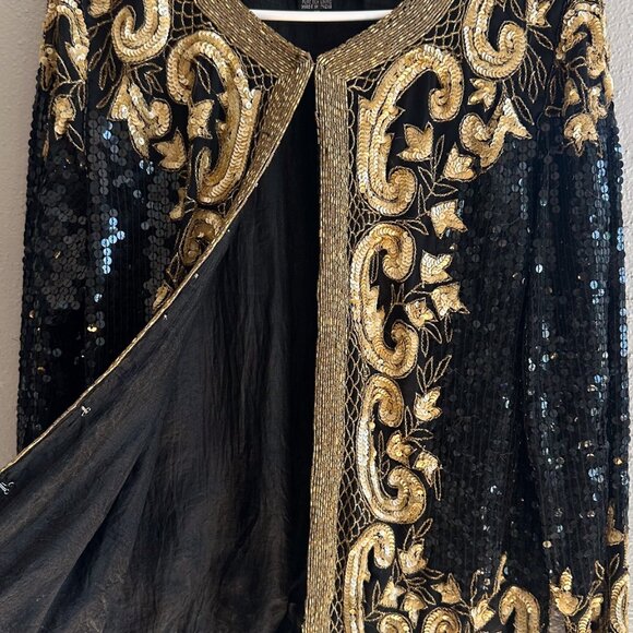 Vintage sequence open jacket - Picture 4 of 4